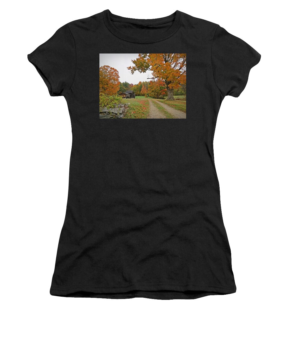 Autumn Women's T-Shirt featuring the photograph Autumn in the Country by MTBobbins Photography