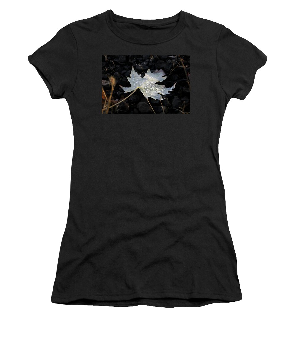 Backgrounds Women's T-Shirt featuring the photograph Autumn Rain by KATIE Vigil