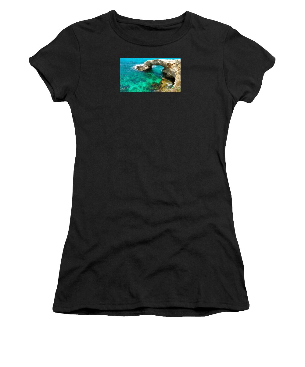 Cyprus Prints And Posters Ayia Napa Prints Women's T-Shirt featuring the photograph Ayia Napa in Cyprus by Monique Wegmueller