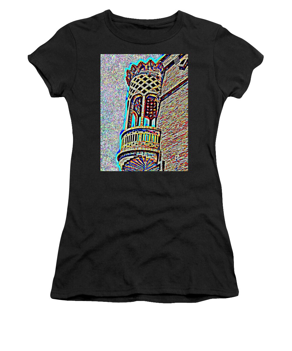 Balcony Women's T-Shirt featuring the painting Balcony by Bruce Nutting