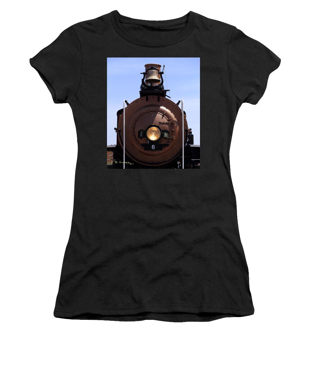 Baldwin Women's T-Shirt featuring the photograph Baldwin Locomotive Engine 6 by R B Harper
