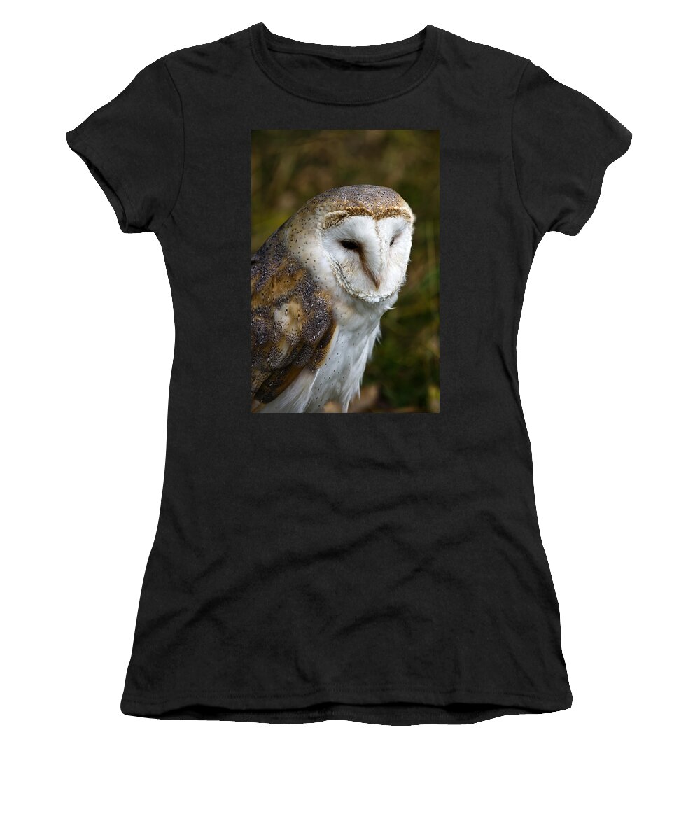 Barn Owl Women's T-Shirt featuring the photograph Barn Owl by Scott Carruthers