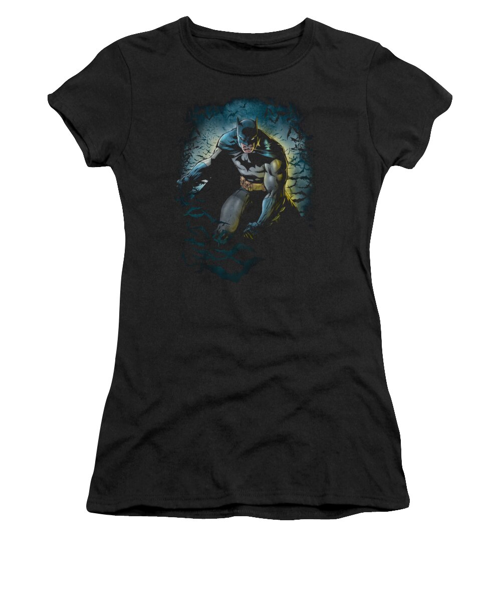  Women's T-Shirt featuring the digital art Batman - Bat Cave by Brand A