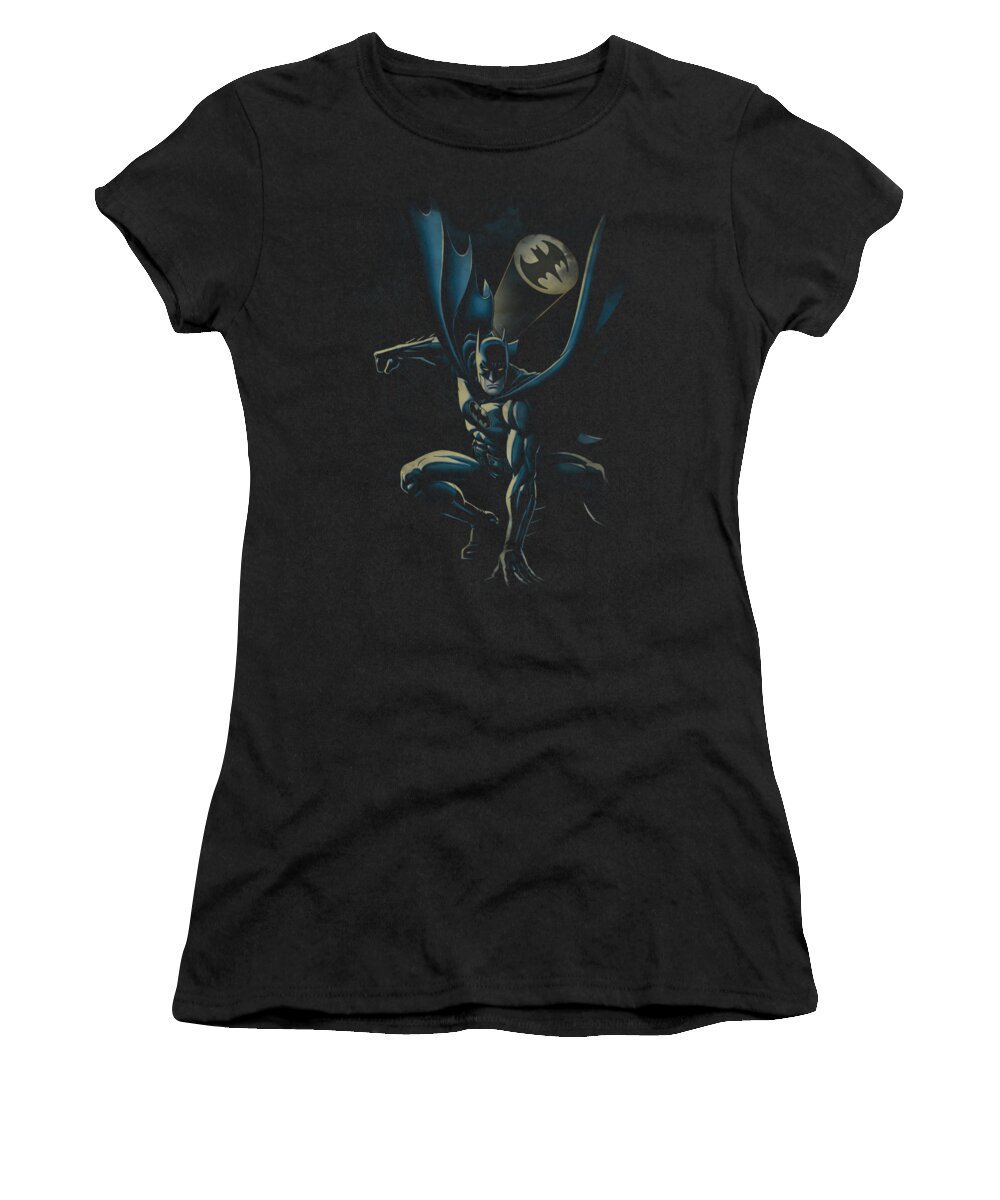 Batman Women's T-Shirt featuring the digital art Batman - Calling All Bats by Brand A