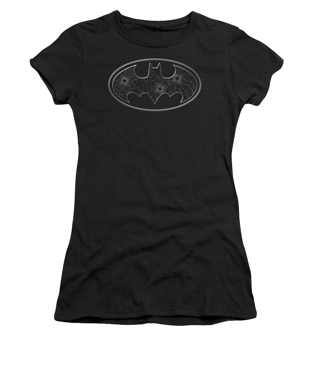 Batman Women's T-Shirt featuring the digital art Batman - Glass Hole Logo by Brand A