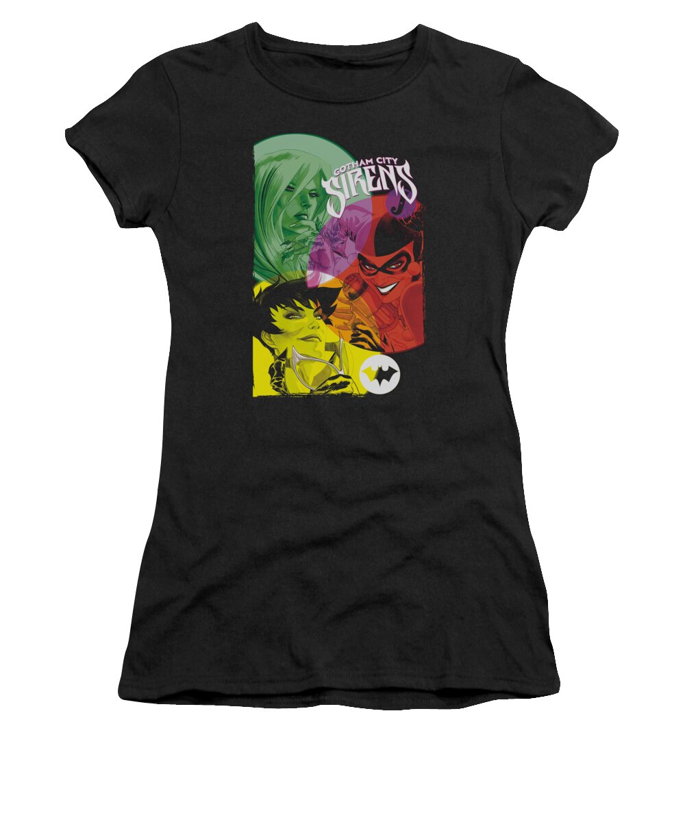 Batman Women's T-Shirt featuring the digital art Batman - Gotham Sirens by Brand A