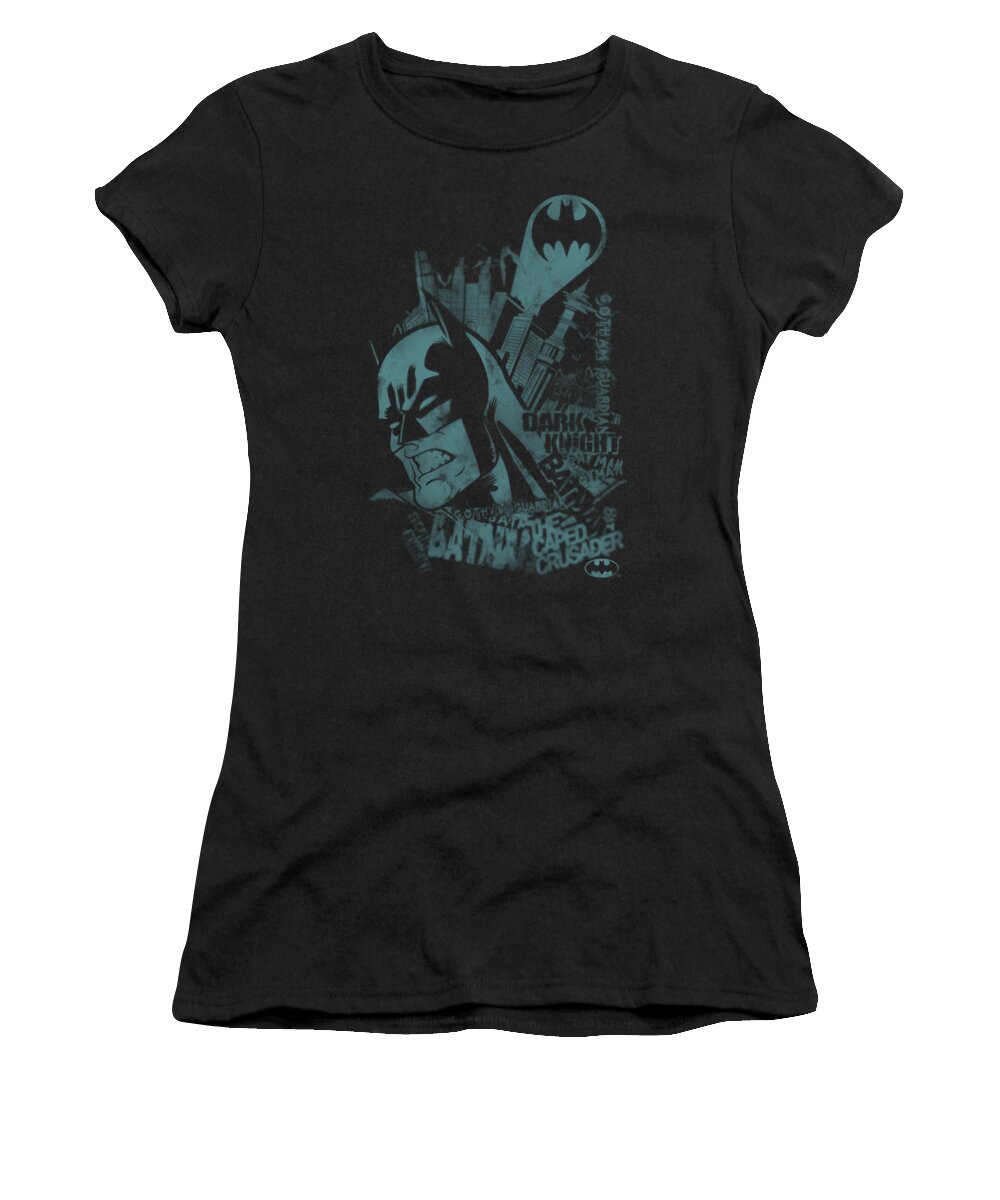 Batman Women's T-Shirt featuring the digital art Batman - Gritted Teeth by Brand A