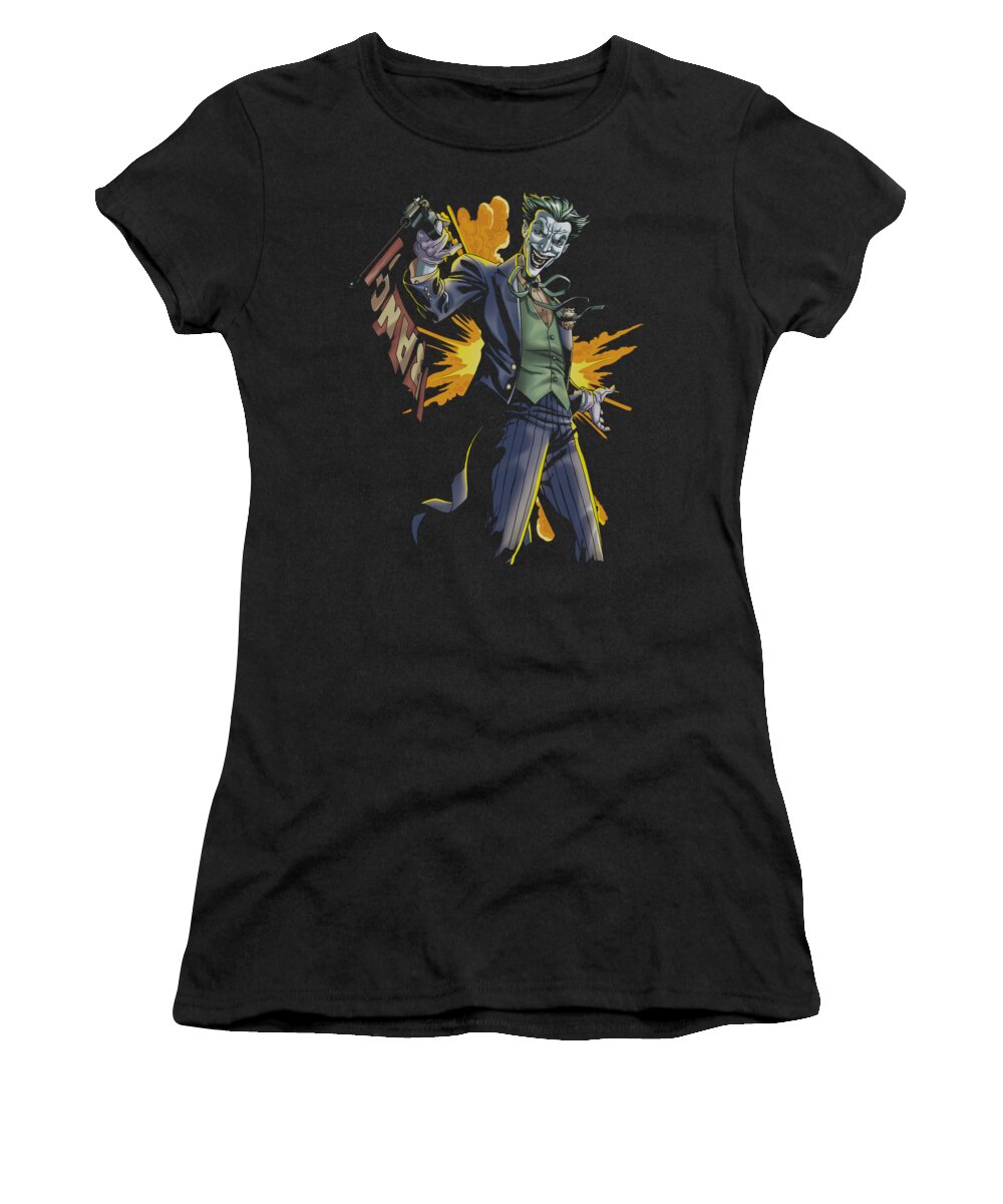 Batman Women's T-Shirt featuring the digital art Batman - Joker Bang by Brand A