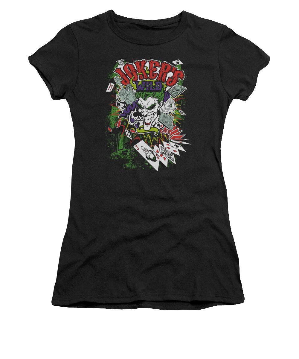  Women's T-Shirt featuring the digital art Batman - Jokers Wild by Brand A