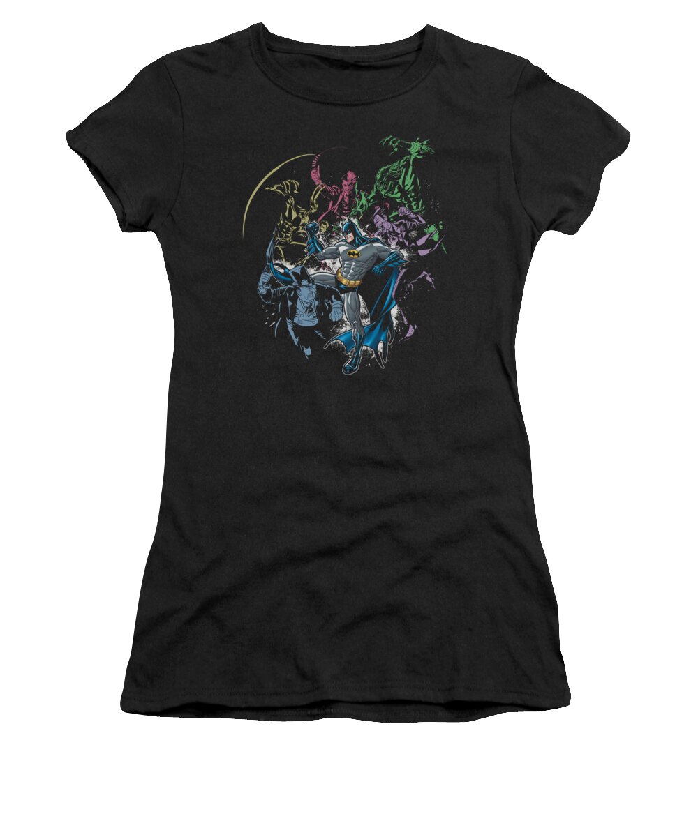 Batman Women's T-Shirt featuring the digital art Batman - Surrounded by Brand A