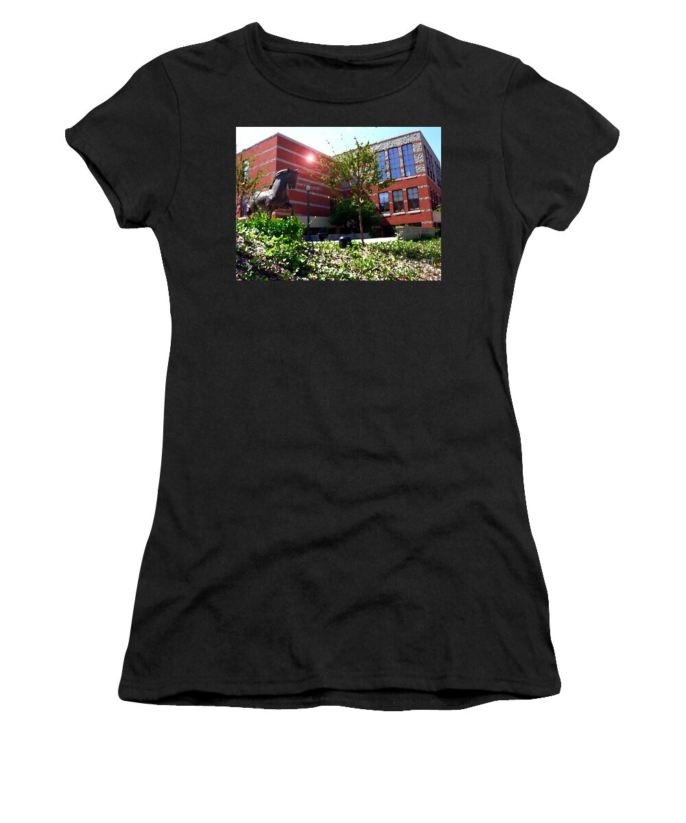 Baum School Of Art Women's T-Shirt featuring the photograph Baum School of Art - Allentown PA by Jacqueline M Lewis