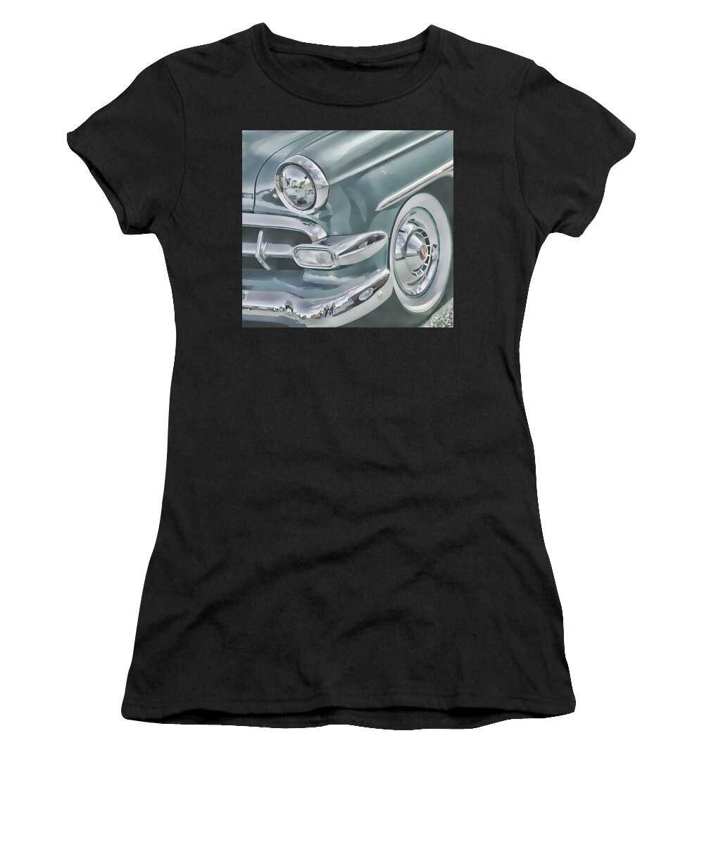 Victor Montgomery Women's T-Shirt featuring the photograph Bel Air headlight by Vic Montgomery