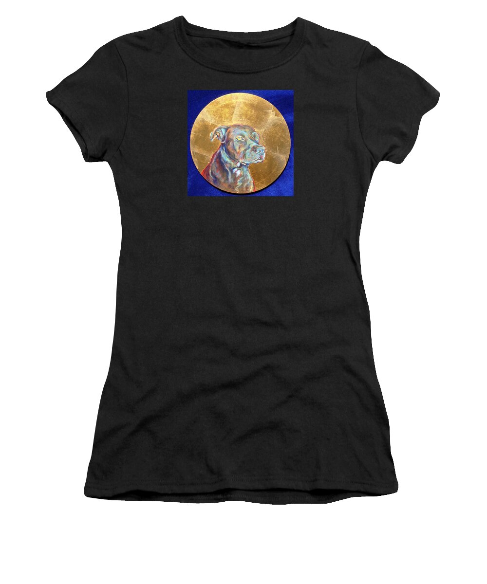 Dog Women's T-Shirt featuring the painting Beowulf by Ashley Kujan