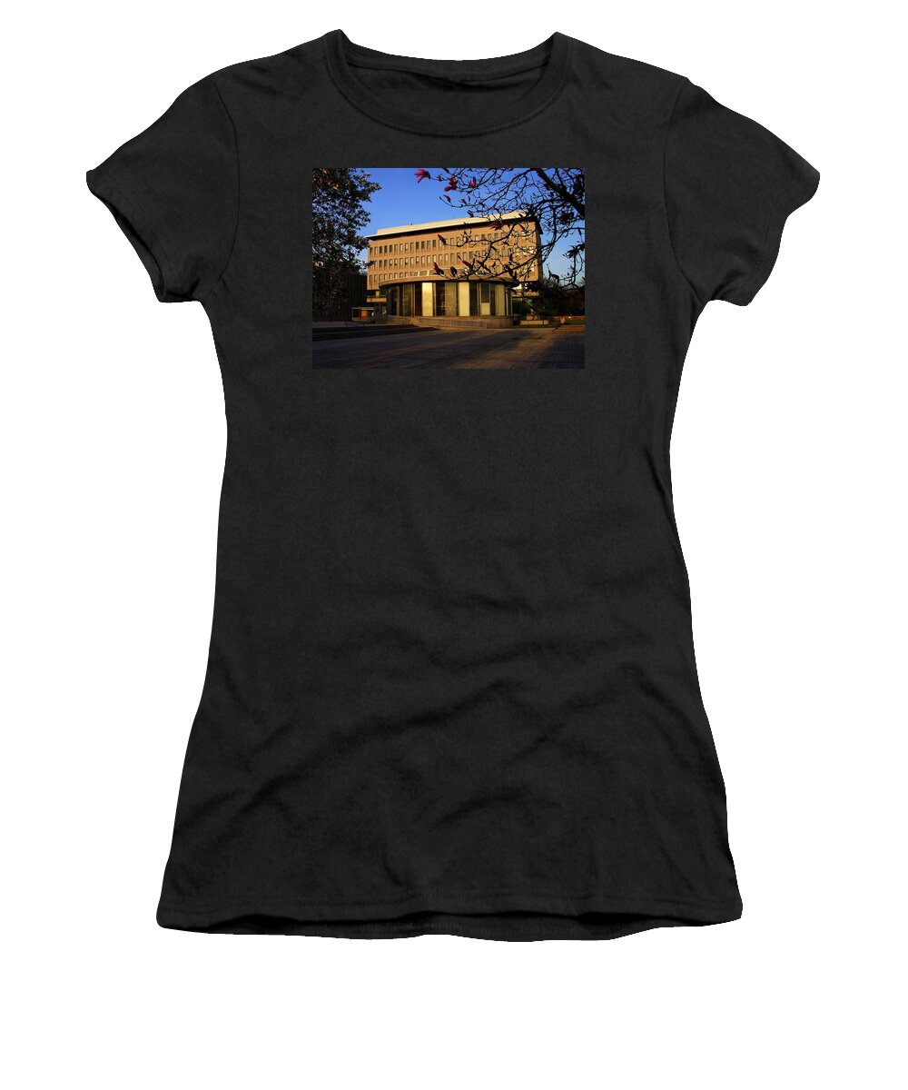 Bethlehem Pa Women's T-Shirt featuring the photograph Bethlehem City Rotunda and City Hall by Jacqueline M Lewis