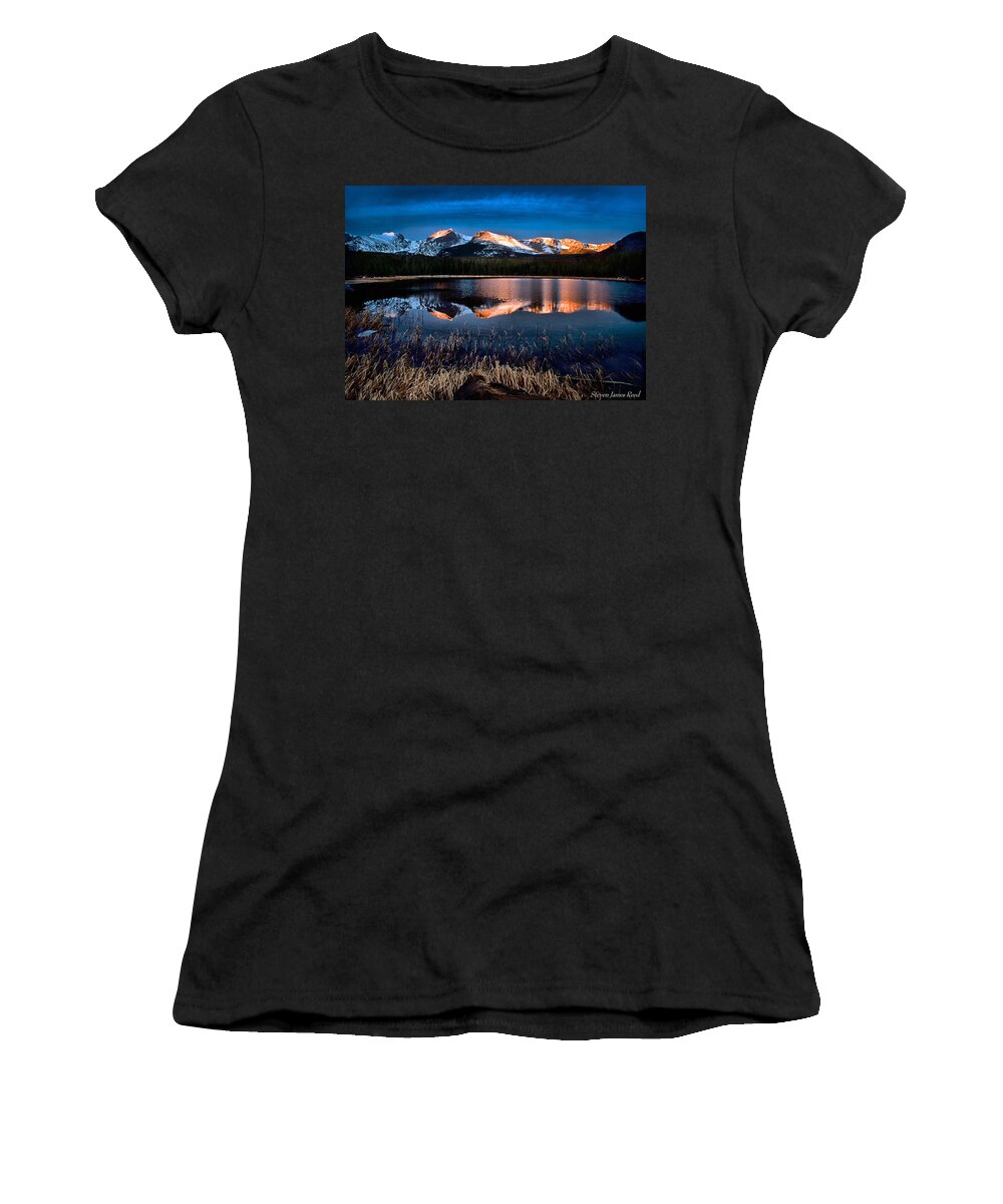 Nature Women's T-Shirt featuring the photograph Bierstadt Sunrise by Steven Reed