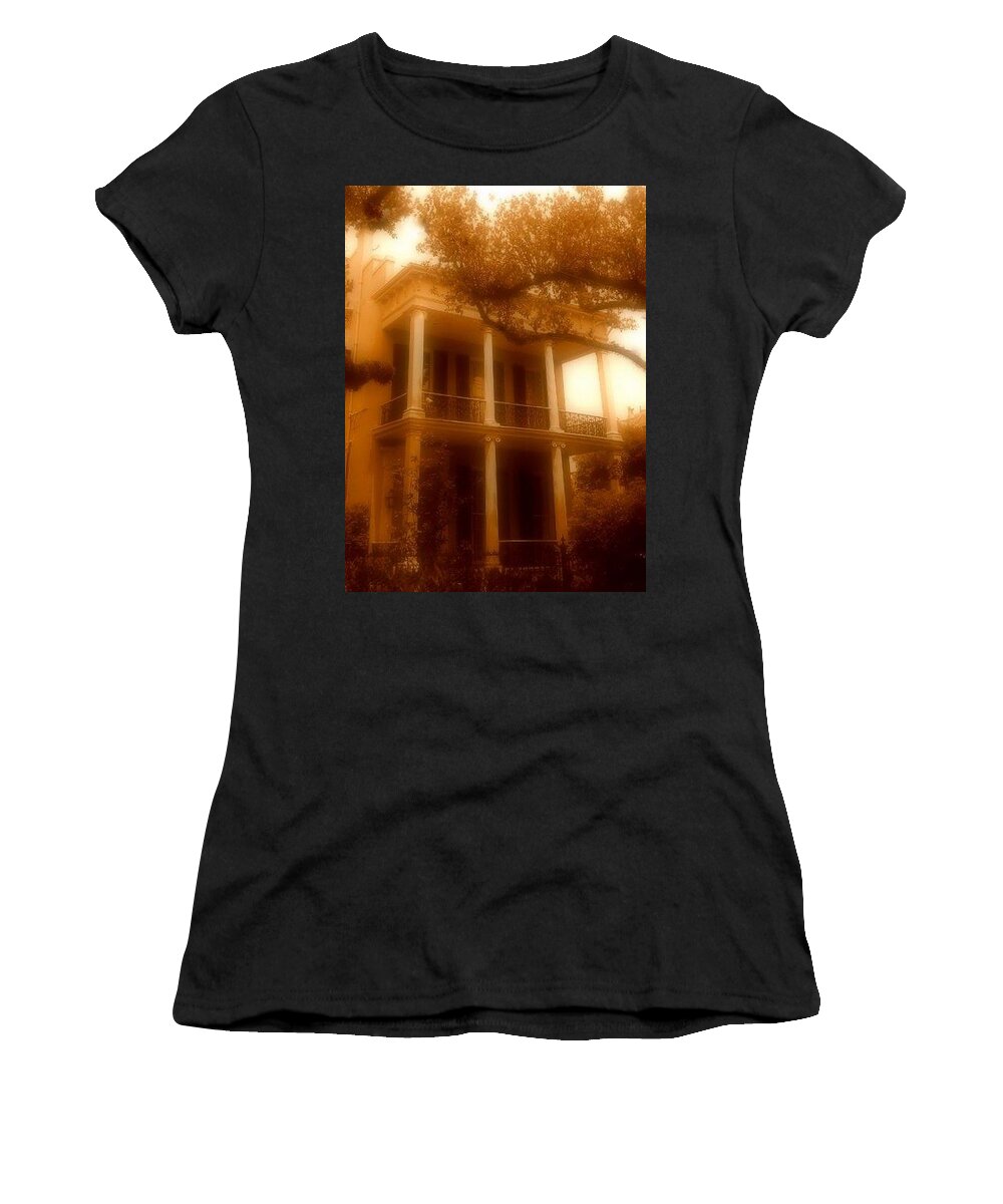 Nola Women's T-Shirt featuring the photograph Birthplace Of A Vampire In New Orleans, Louisiana by Michael Hoard