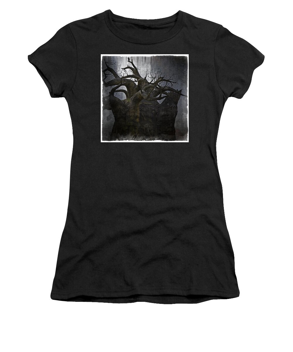  Women's T-Shirt featuring the photograph Black Bird by Jerry Golab