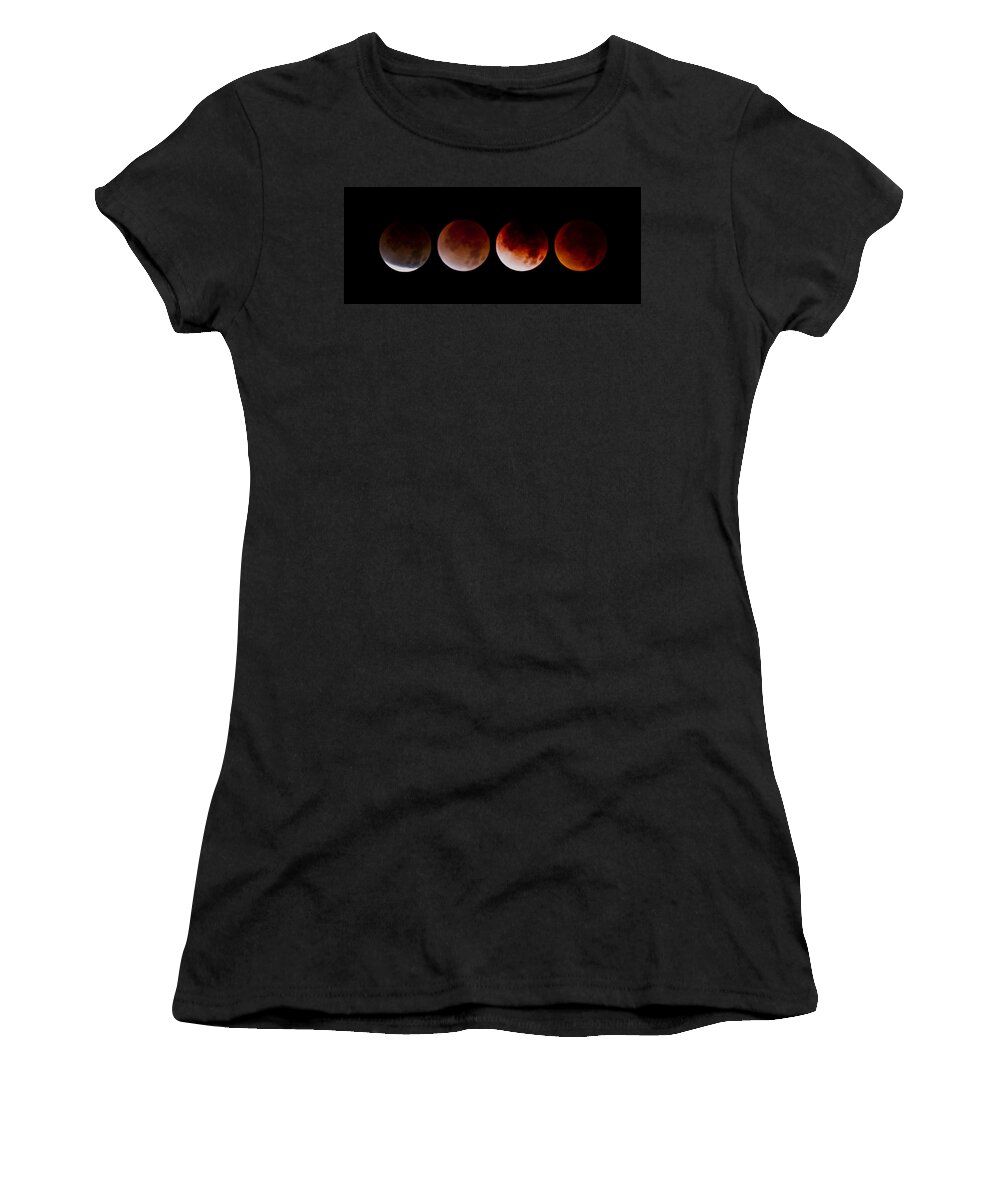 Blood Women's T-Shirt featuring the photograph Blood Moon by Joel Loftus