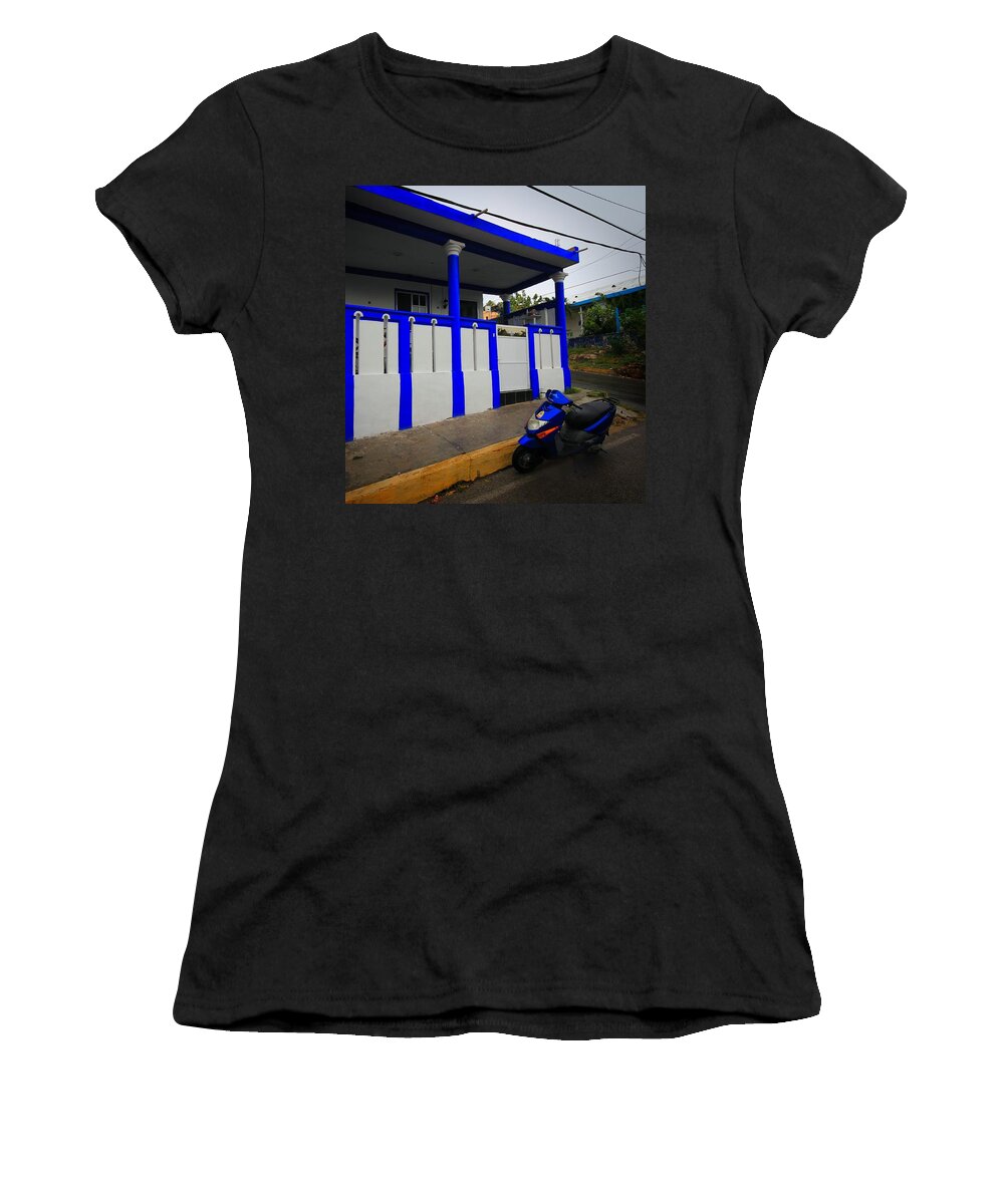 Bike Women's T-Shirt featuring the photograph Blue Boy 3 by Robert McCubbin