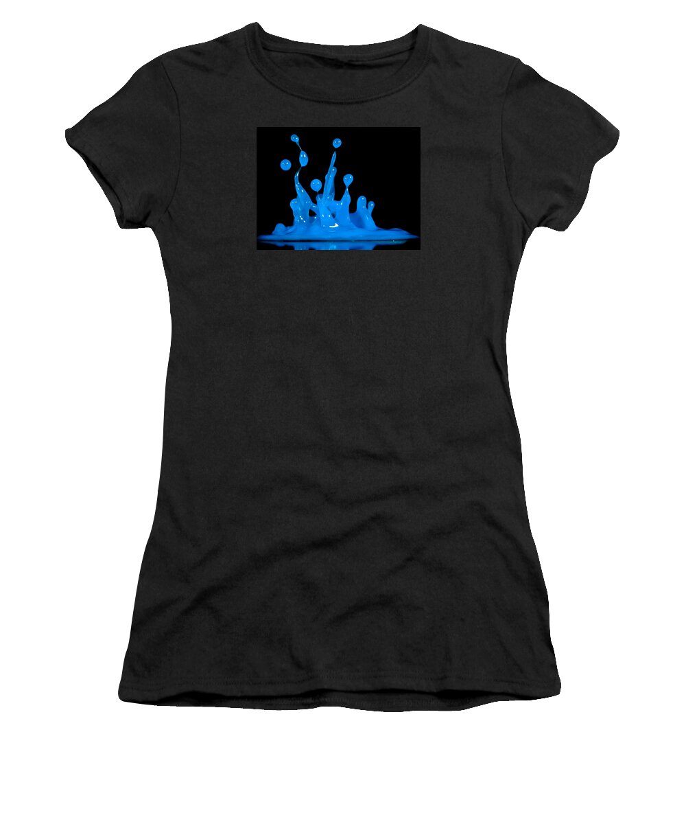 Blue Women's T-Shirt featuring the photograph Blue Man Group by Anthony Sacco