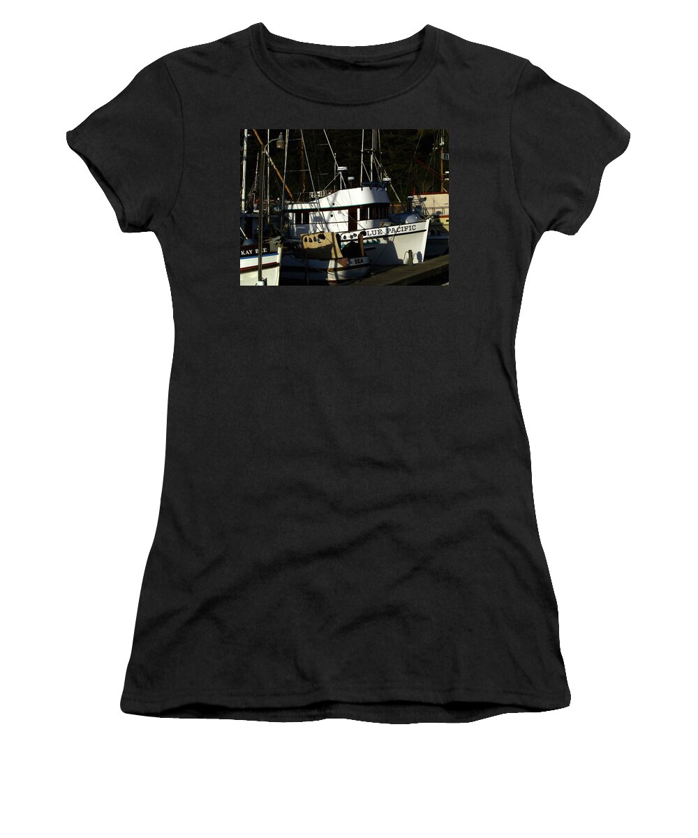Ft Bragg Women's T-Shirt featuring the photograph Blue Pacific by Bill Gallagher