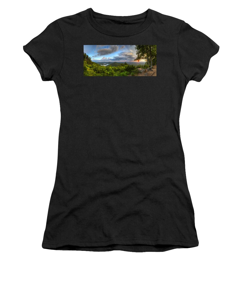 Appalachia Women's T-Shirt featuring the photograph Blue Ridge Mountains Panorama by Debra and Dave Vanderlaan