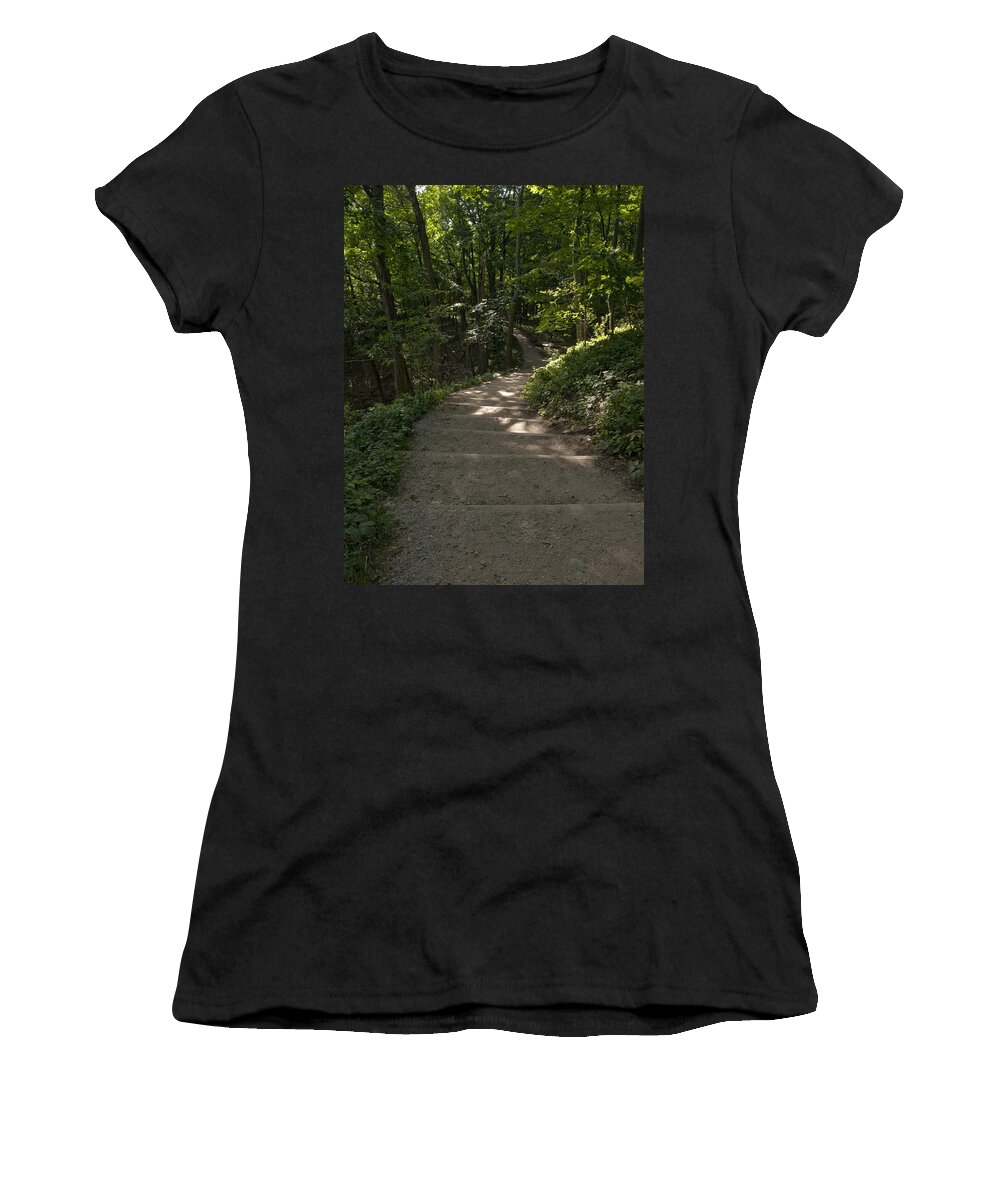 Bluff Trail Women's T-Shirt featuring the photograph Bluff Trail by Tara Lynn