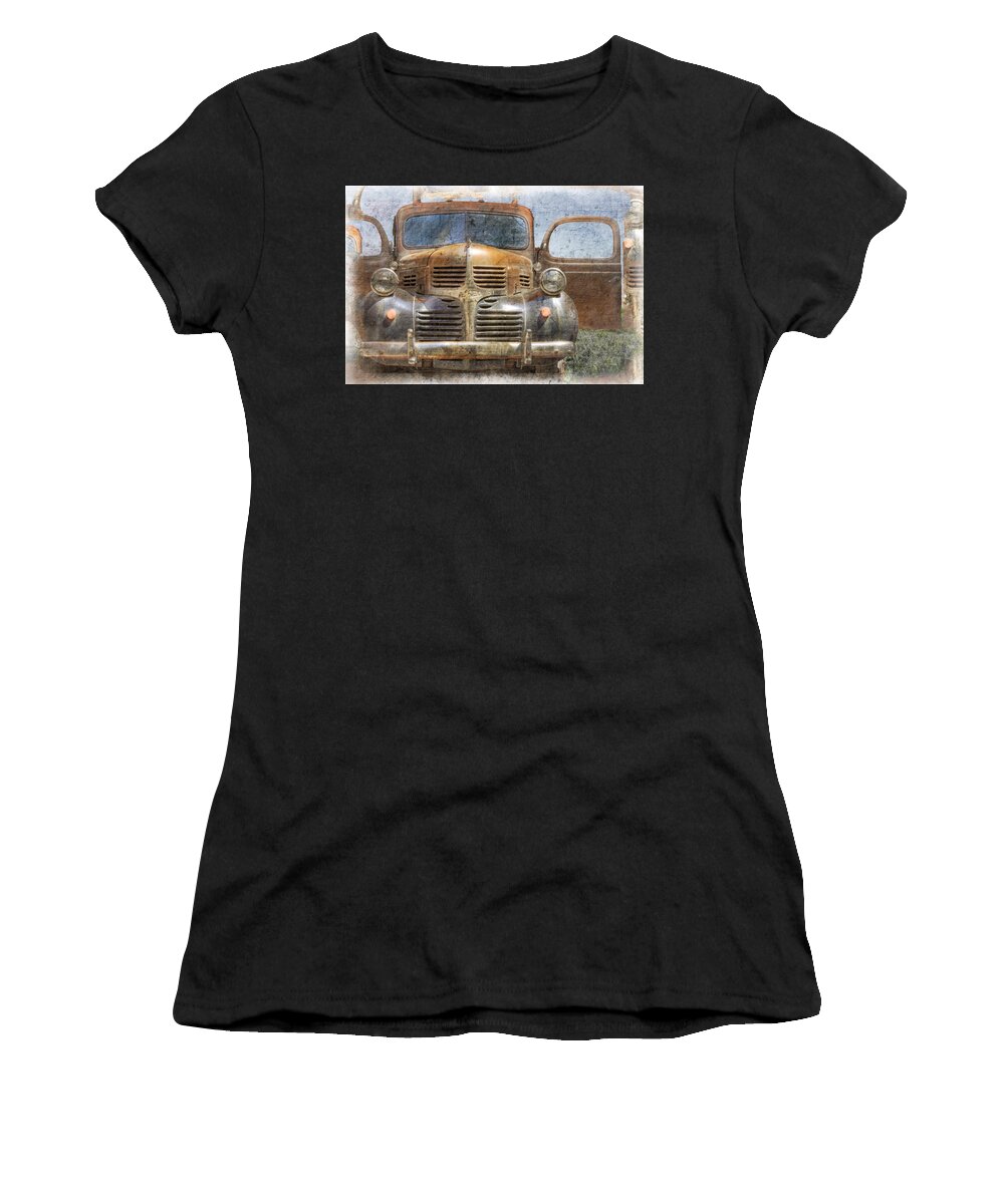 American Women's T-Shirt featuring the photograph Bonnie And Clyde by Debra and Dave Vanderlaan