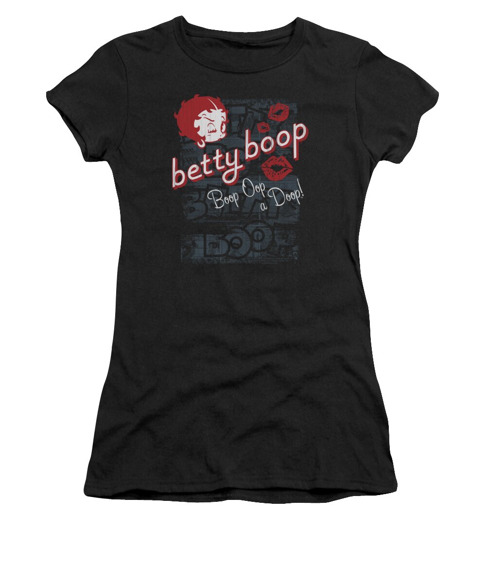 Betty Boop Women's T-Shirt featuring the digital art Boop - Boop Oop by Brand A