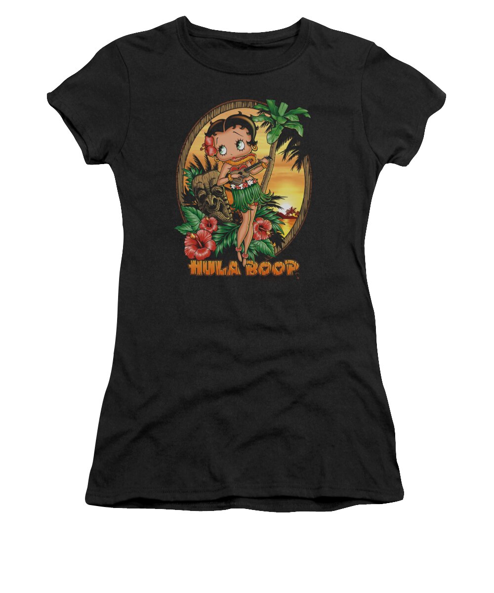 Betty Boop Women's T-Shirt featuring the digital art Boop - Hula Boop II by Brand A