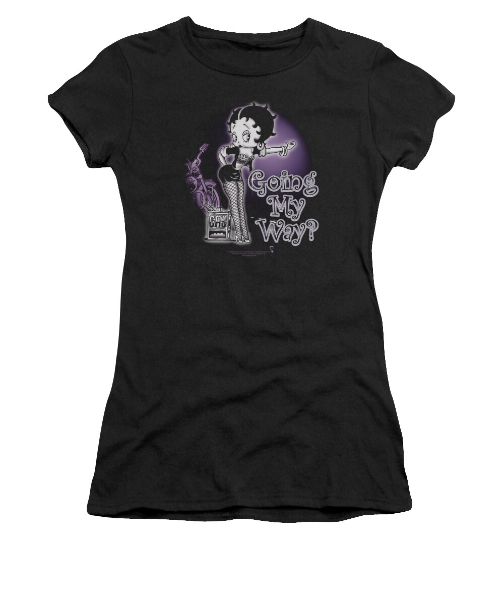 Betty Boop Women's T-Shirt featuring the digital art Boop - My Way by Brand A