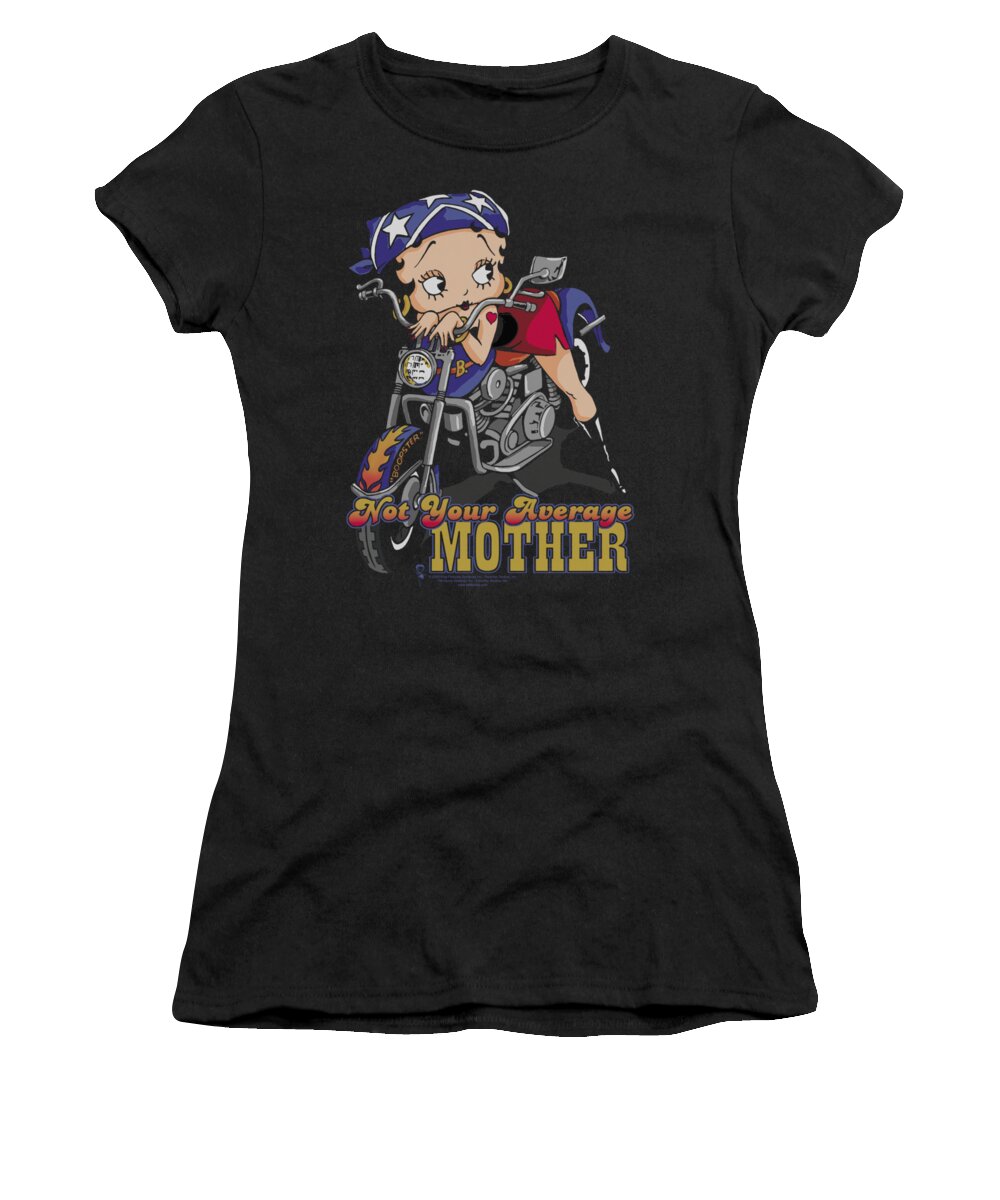 Betty Boop Women's T-Shirt featuring the digital art Boop - Not Your Average Mother by Brand A