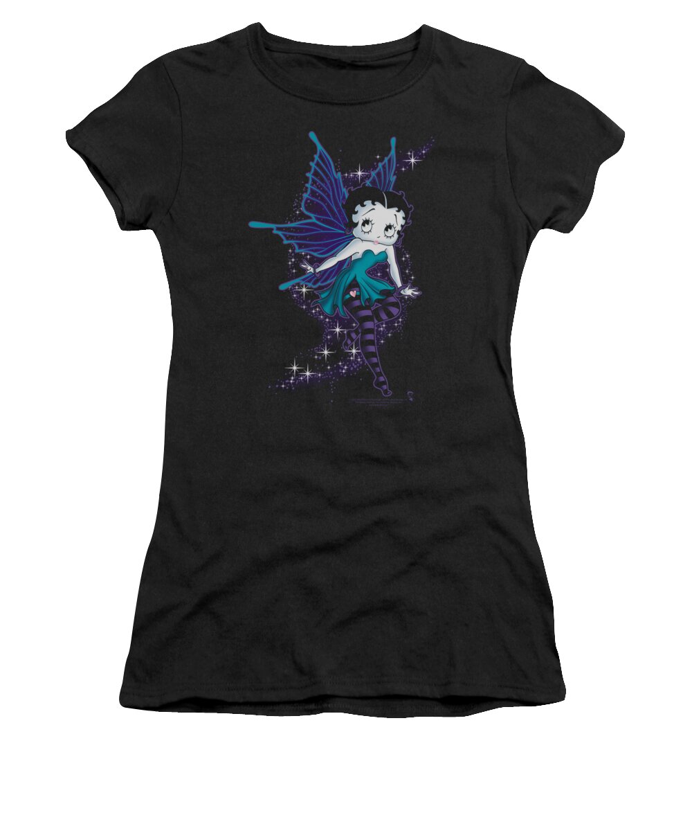 Betty Boop Women's T-Shirt featuring the digital art Boop - Sparkle Fairy by Brand A