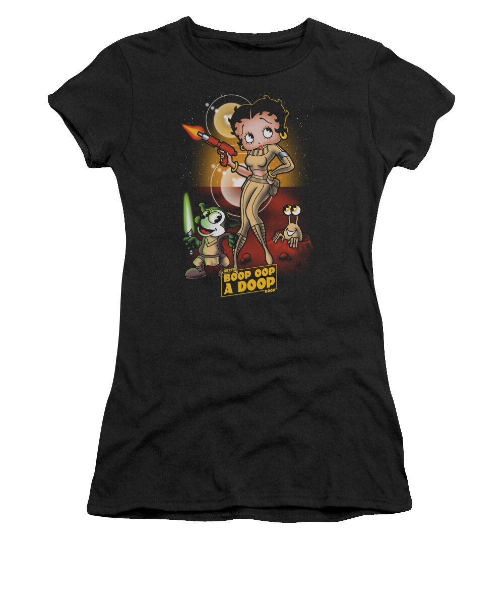 Betty Boop Women's T-Shirt featuring the digital art Boop - Star Princess by Brand A