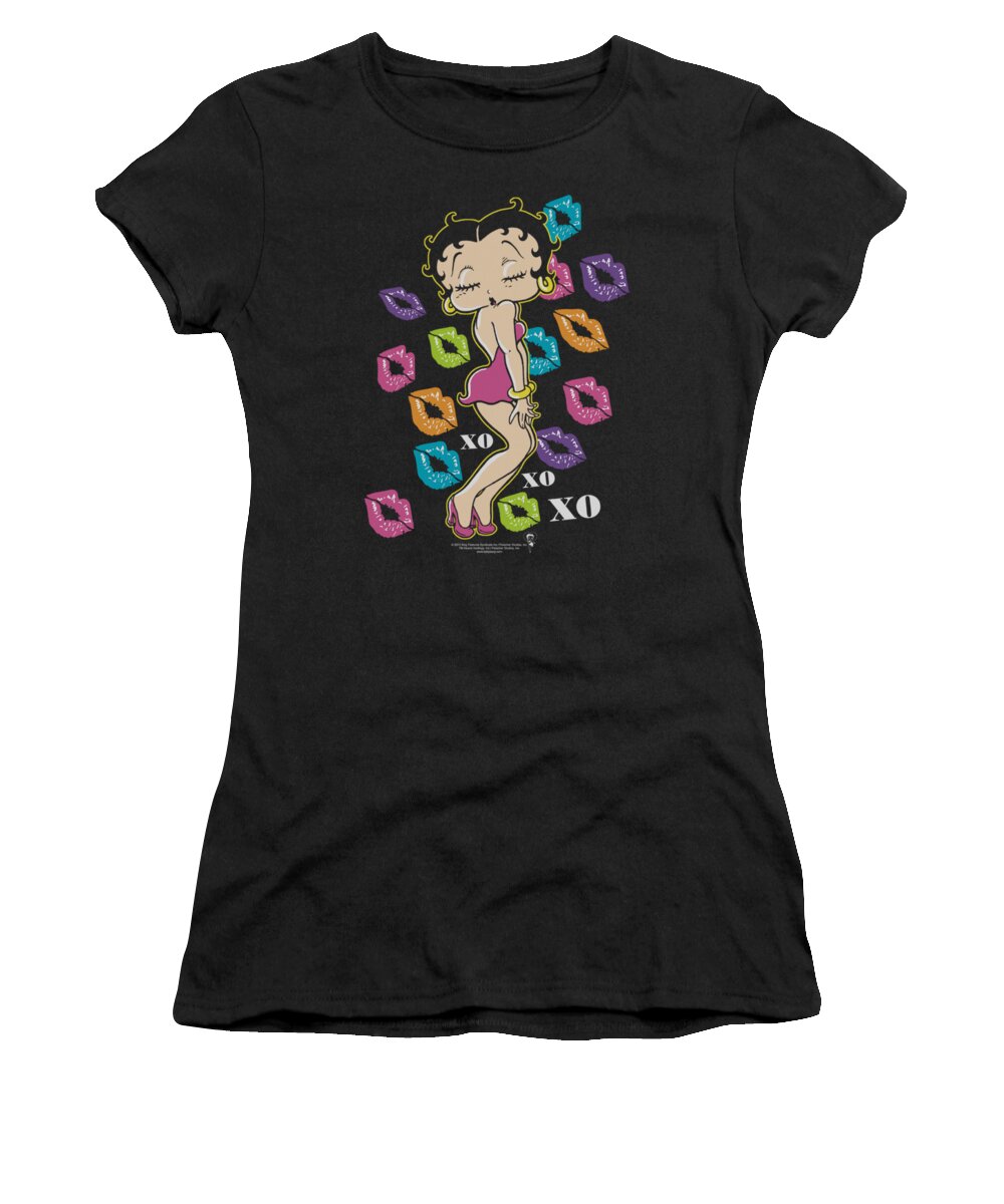Betty Boop Women's T-Shirt featuring the digital art Boop - Tripple Xo by Brand A