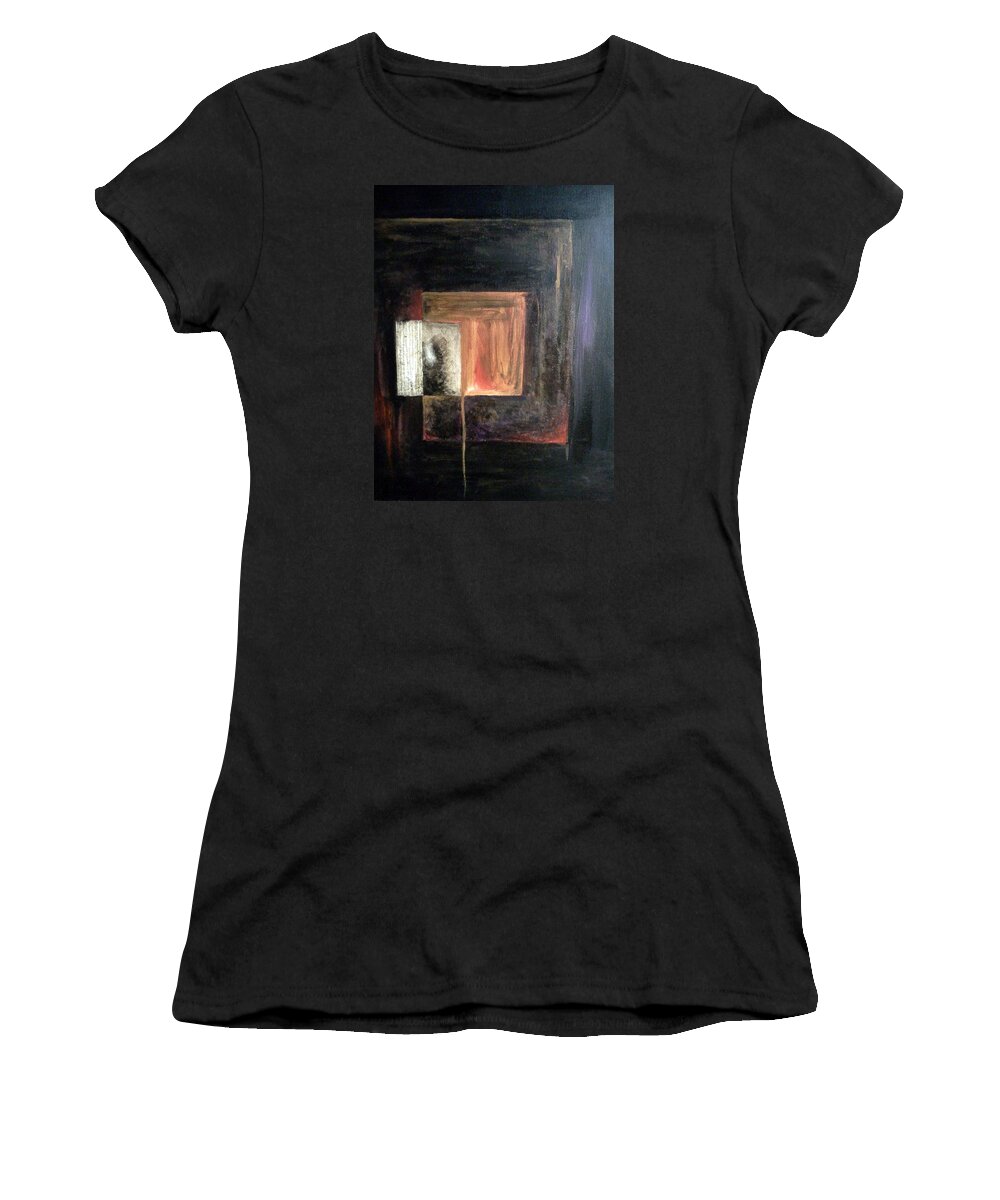 Abstract Women's T-Shirt featuring the painting Box by Pamela Henry