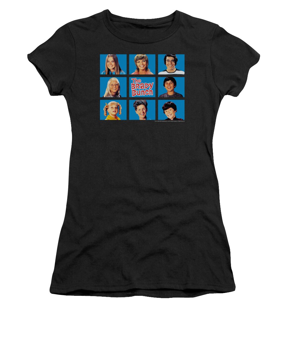 Brady Bunch Women's T-Shirt featuring the digital art Brady Bunch - Framed by Brand A