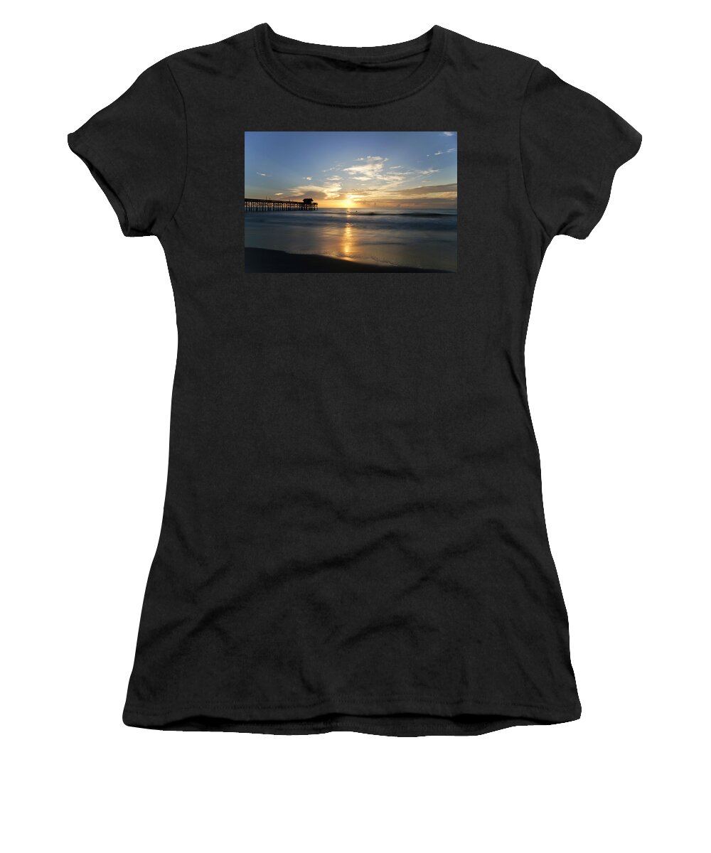 Cocoa Beach Women's T-Shirt featuring the photograph Breathtaking Cocoa Beach by Brian Kamprath