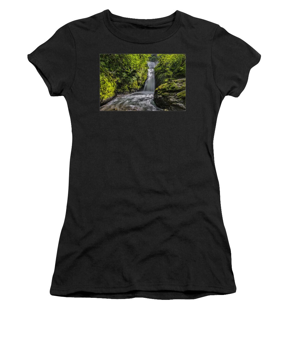 Waterfall Women's T-Shirt featuring the photograph Bridal Veil Falls by Erika Fawcett