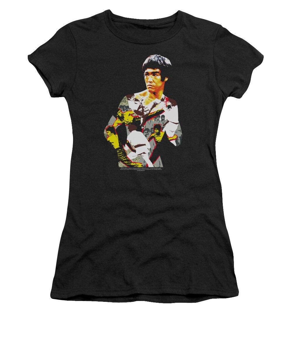  Women's T-Shirt featuring the digital art Bruce Lee - Body Of Action by Brand A