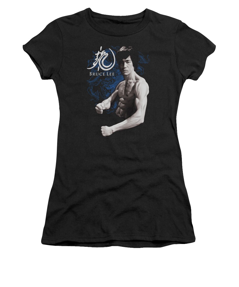  Women's T-Shirt featuring the digital art Bruce Lee - Dragon Stance by Brand A