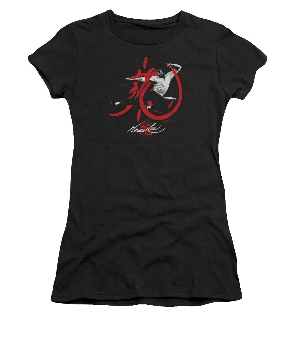  Women's T-Shirt featuring the digital art Bruce Lee - High Flying by Brand A
