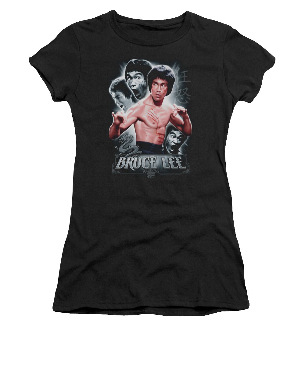 Bruce Lee Women's T-Shirt featuring the digital art Bruce Lee - Inner Fury by Brand A