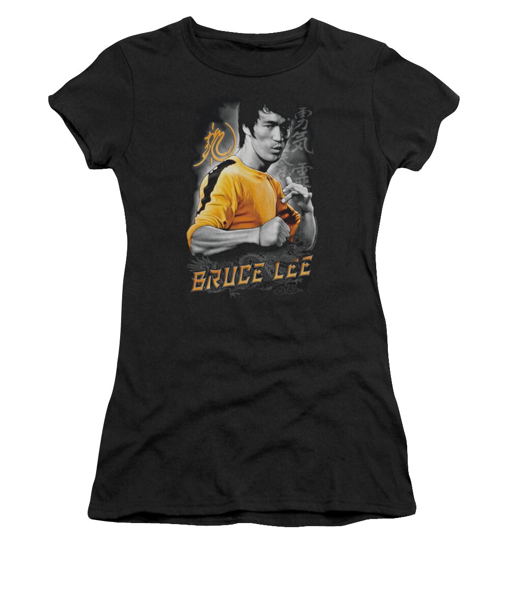 Bruce Lee Women's T-Shirt featuring the digital art Bruce Lee - Yellow Dragon by Brand A