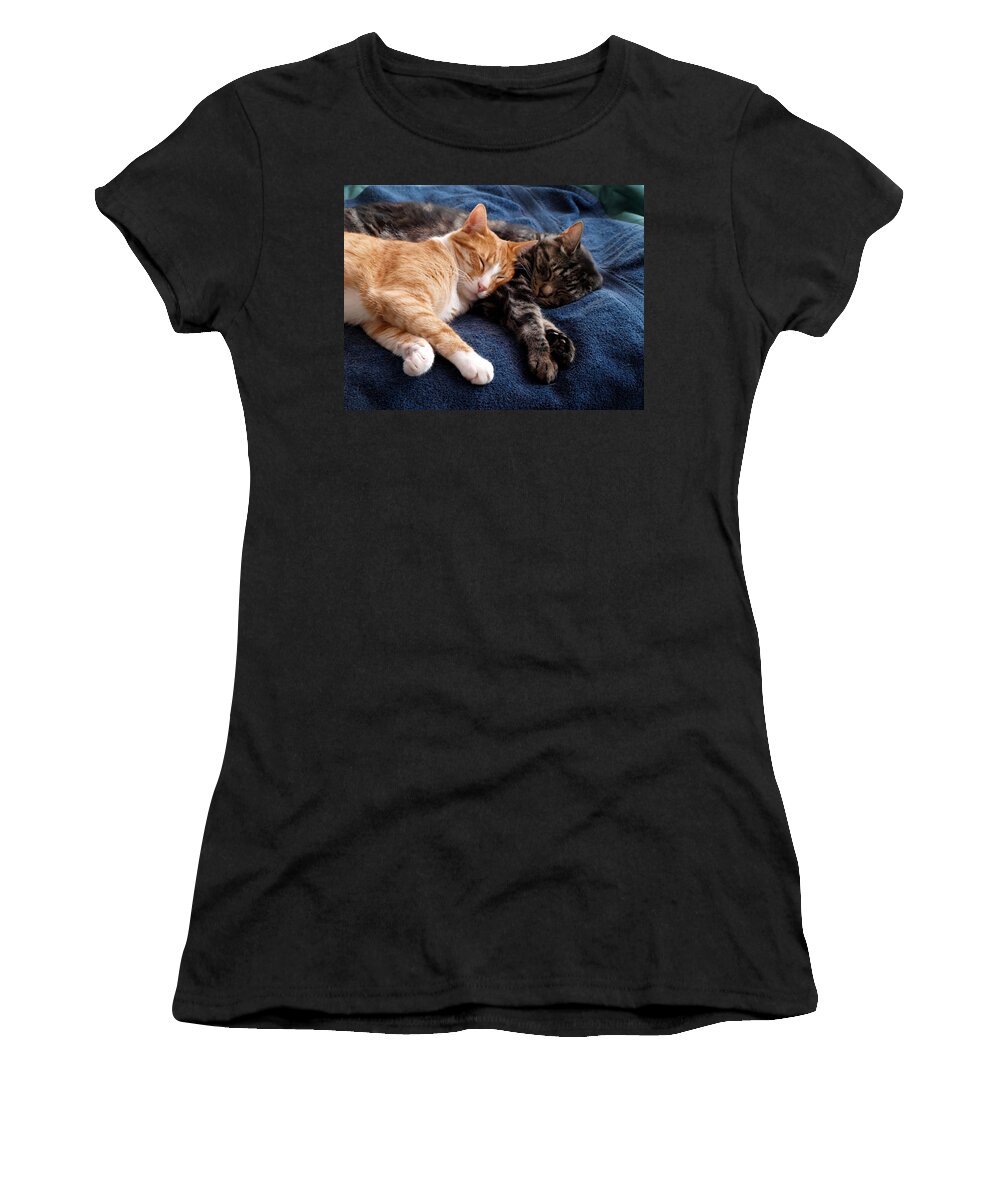 Kitty Women's T-Shirt featuring the photograph Buddies for life by Teri Schuster