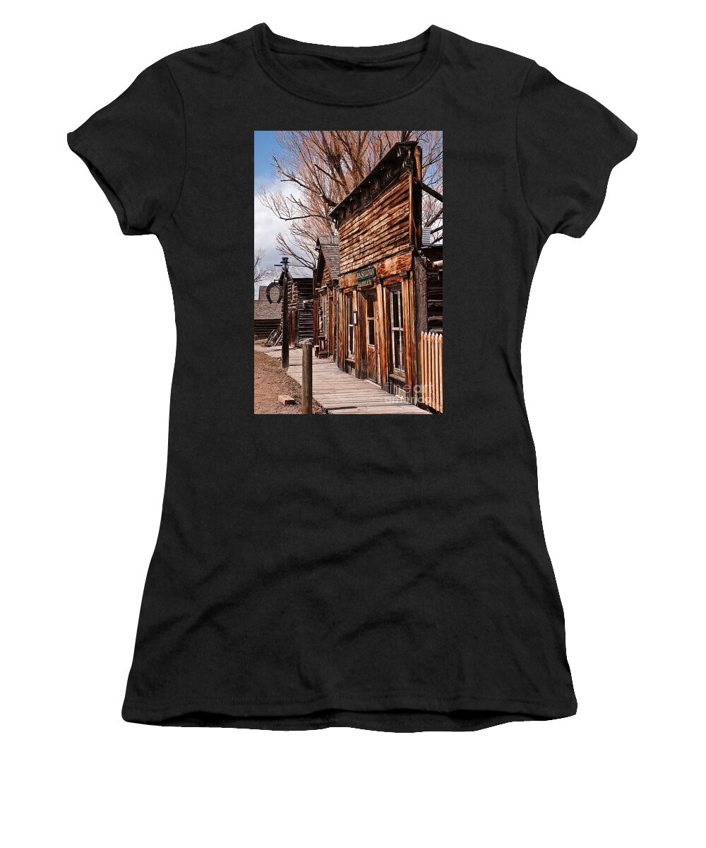 Barber Women's T-Shirt featuring the photograph Business Block by Sue Smith