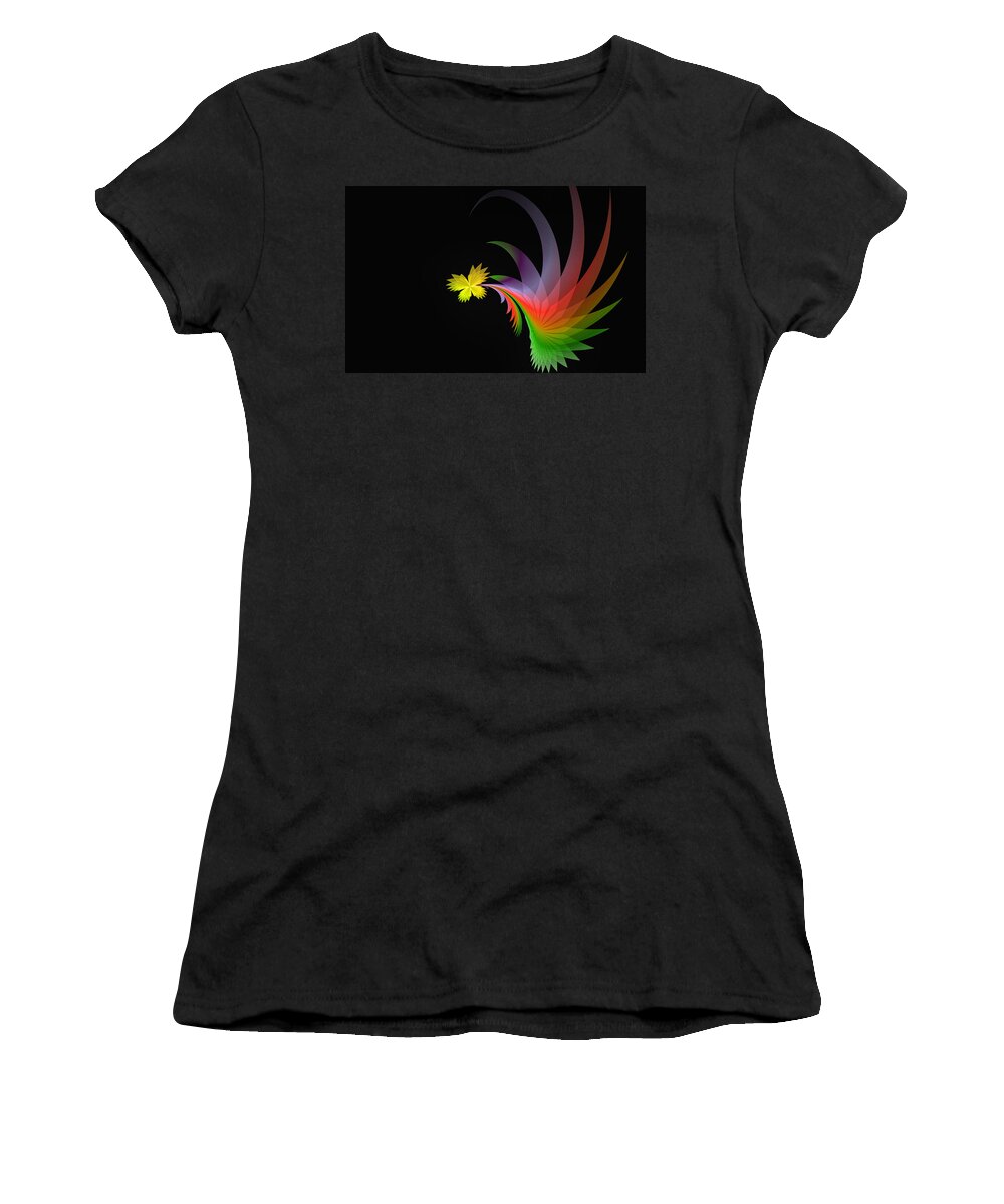 Fractal Women's T-Shirt featuring the digital art Butterfly Dreams by Gary Blackman