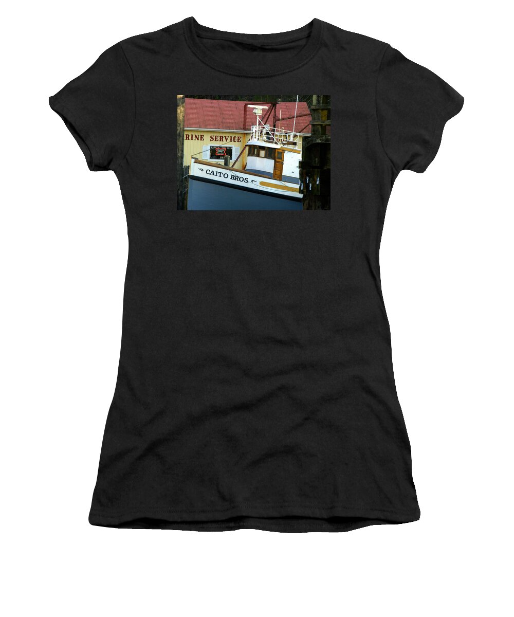 Boats Women's T-Shirt featuring the photograph Caito Bros by Bill Gallagher