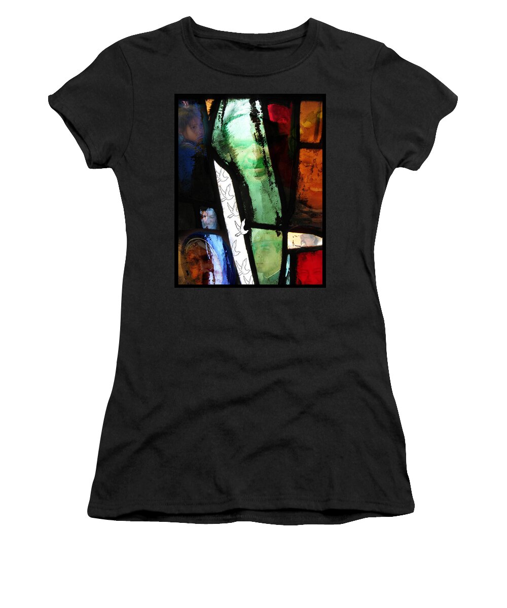 Collage Women's T-Shirt featuring the photograph Can One Dove Free the World? by Doug Matthews