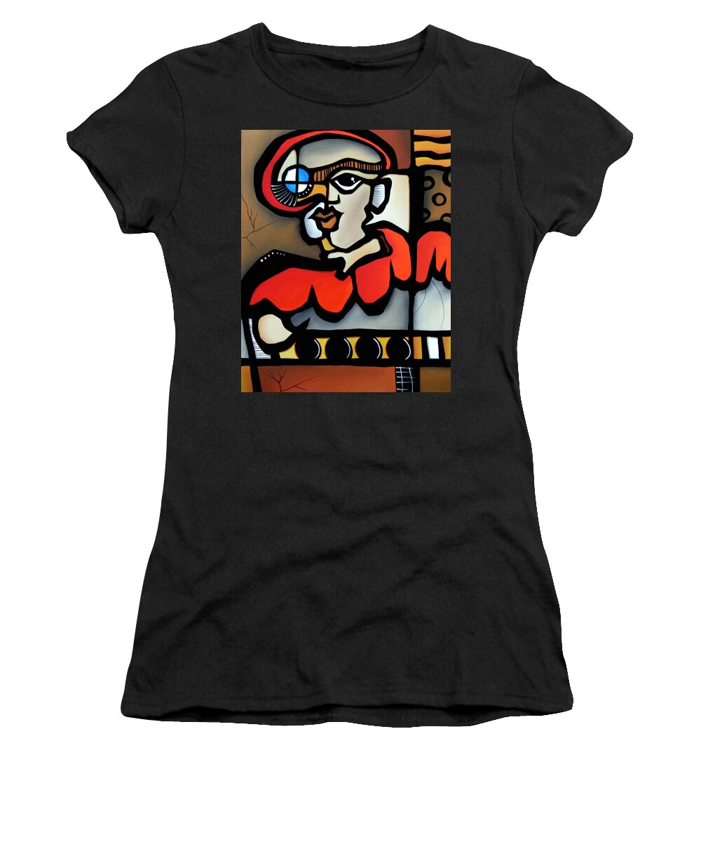 Fidostudio Women's T-Shirt featuring the painting Captain Nemo by Tom Fedro